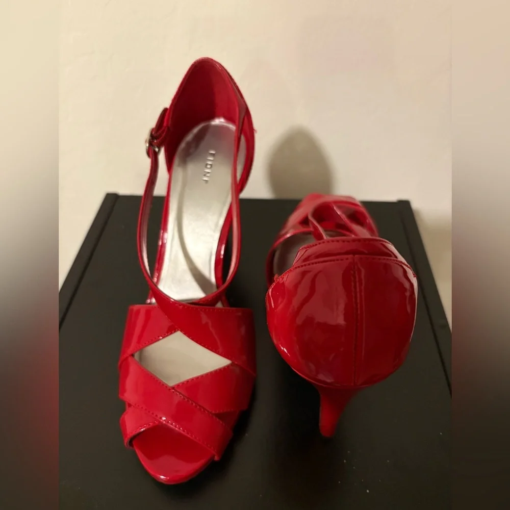 Red Strappy Heels - Picture 1 of 1